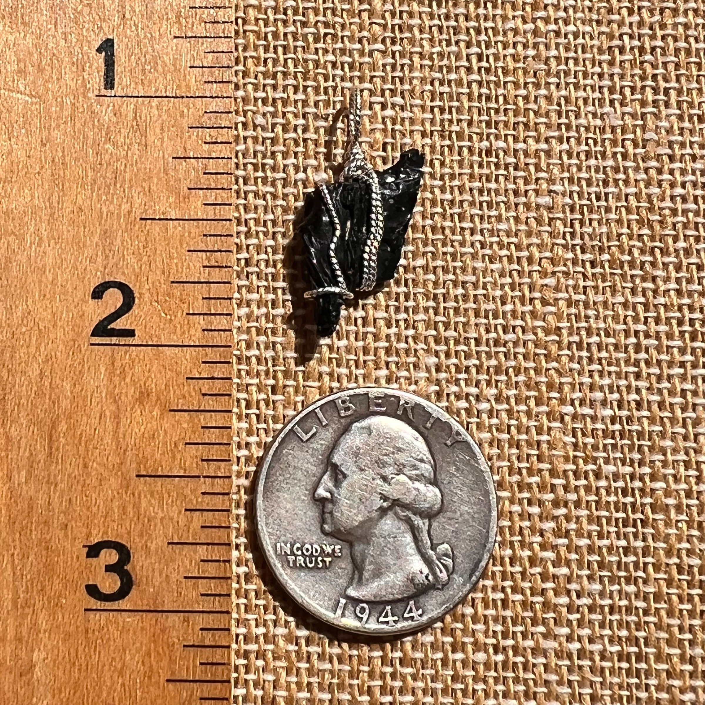 Irgizite Wire Wrapped Pendant Sterling Silver #8311-Moldavite Life