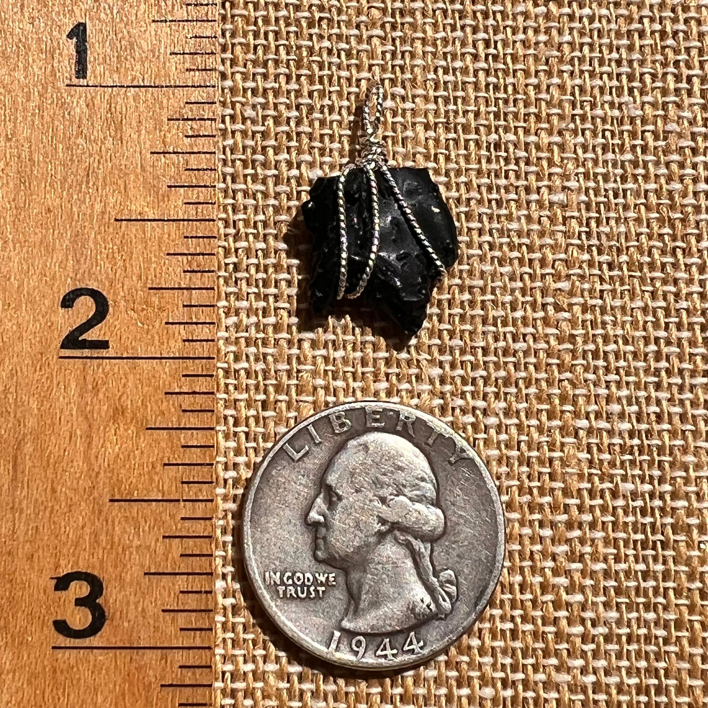 Irgizite Wire Wrapped Pendant Sterling Silver #8314-Moldavite Life
