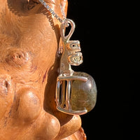 Labradorite & Moldavite Necklace Sterling Silver #8888-Moldavite Life