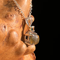 Labradorite & Moldavite Necklace Sterling Silver #8898-Moldavite Life