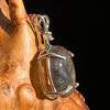Labradorite & Moldavite Pendant Sterling Silver #5619-Moldavite Life
