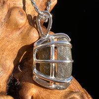 Labradorite & Moldavite Pendant Sterling Silver #6549