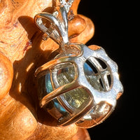Labradorite & Moldavite Pendant Sterling Silver "Hidden Gem" #8892-Moldavite Life