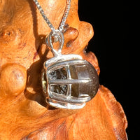 Labradorite & Moldavite Pendant Sterling Silver "Hidden Gem" #8893-Moldavite Life