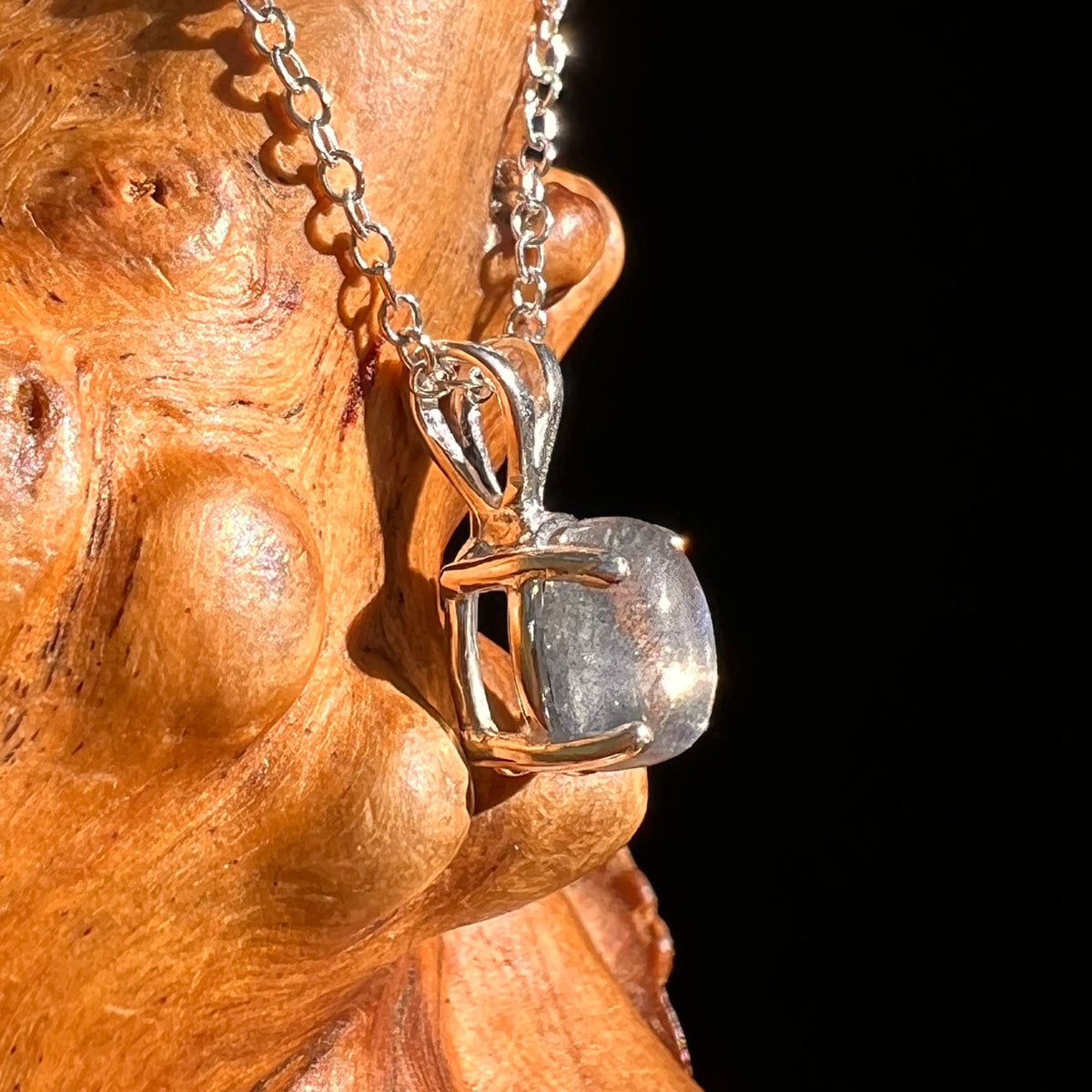 Labradorite Necklace Sterling Silver #8720-Moldavite Life