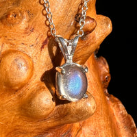 Labradorite Necklace Sterling Silver #8720-Moldavite Life