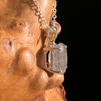 Labradorite Necklace Sterling Silver #8903-Moldavite Life