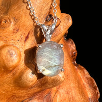 Labradorite Necklace Sterling Silver #8903-Moldavite Life