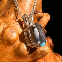 Labradorite Necklace Sterling Silver #8904-Moldavite Life