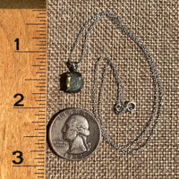 Labradorite Necklace Sterling Silver #8907-Moldavite Life