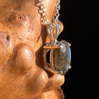 Labradorite Necklace Sterling Silver #8908-Moldavite Life