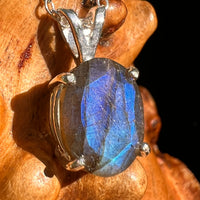 Labradorite Necklace Sterling Silver #8915-Moldavite Life