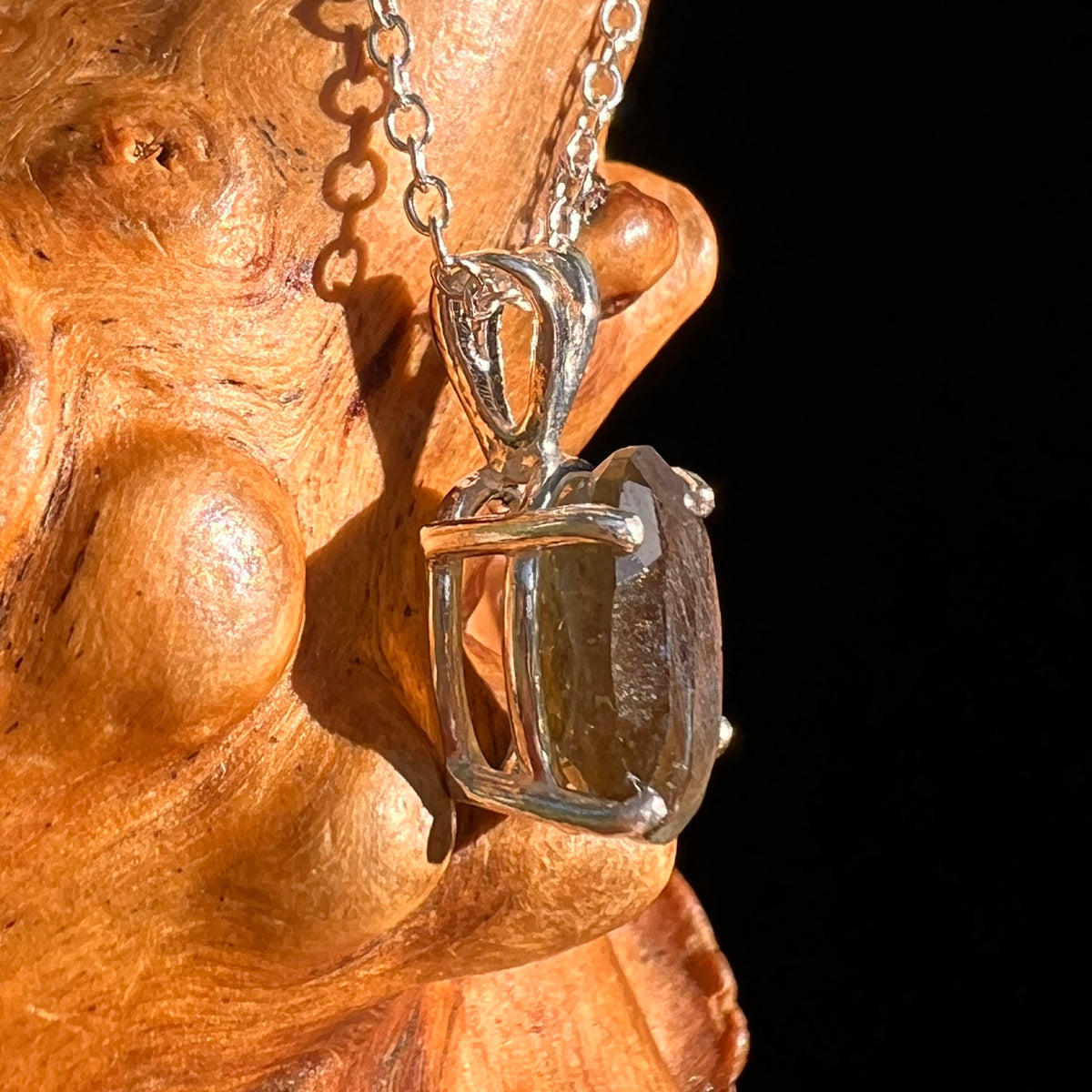 Labradorite Necklace Sterling Silver #8915-Moldavite Life