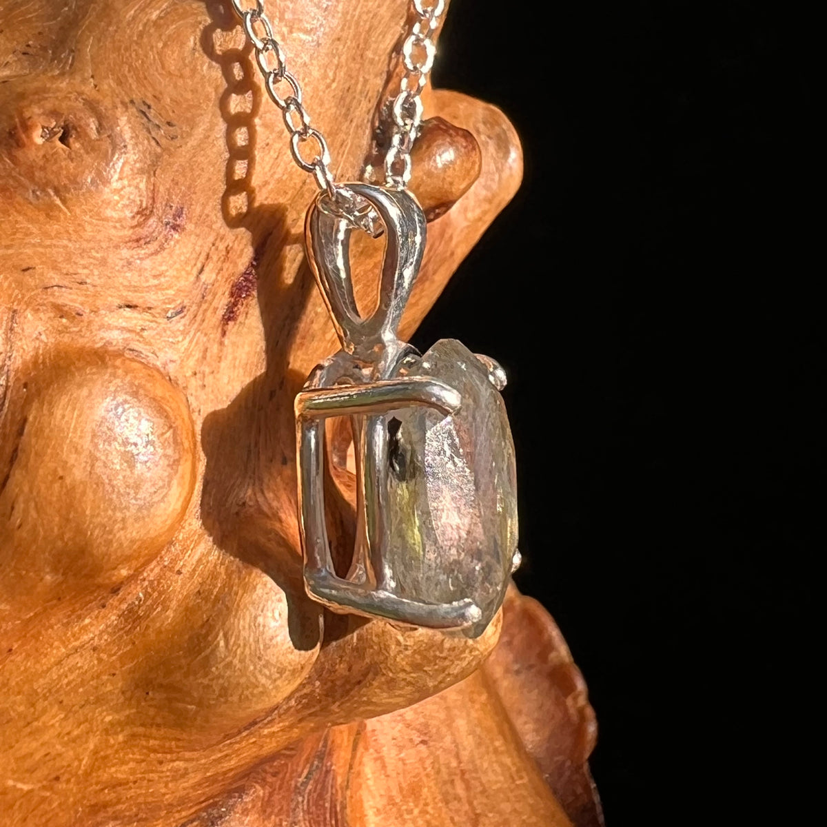 Labradorite Necklace Sterling Silver #8917-Moldavite Life