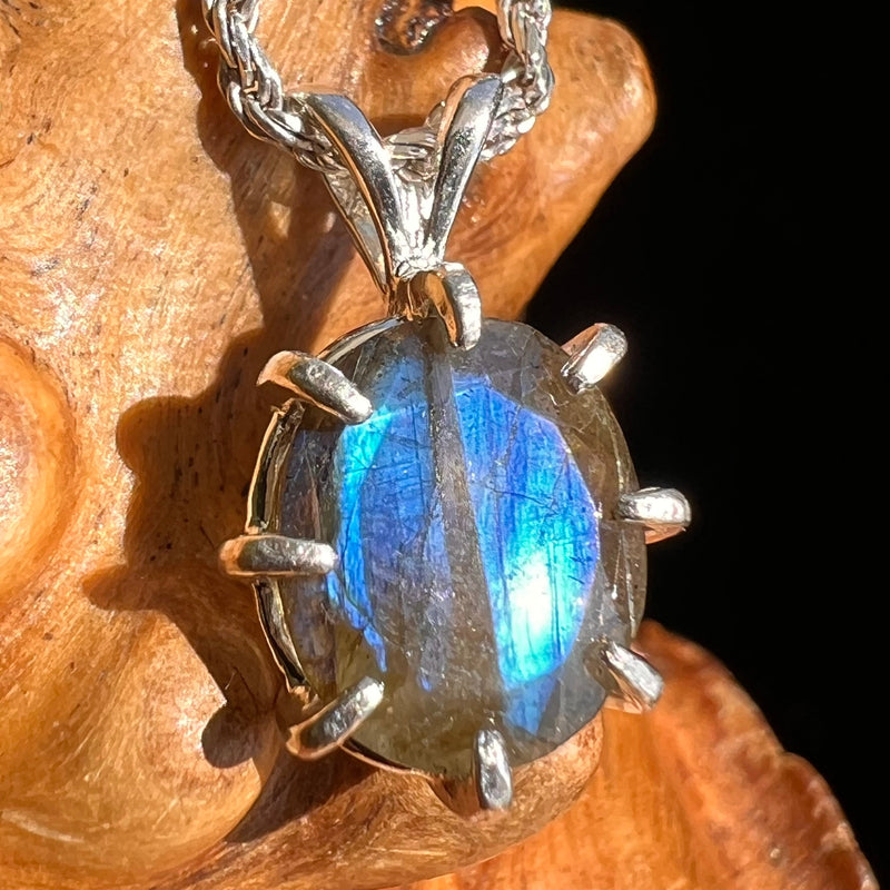 Labradorite Pendant Sterling Silver #5246-Moldavite Life