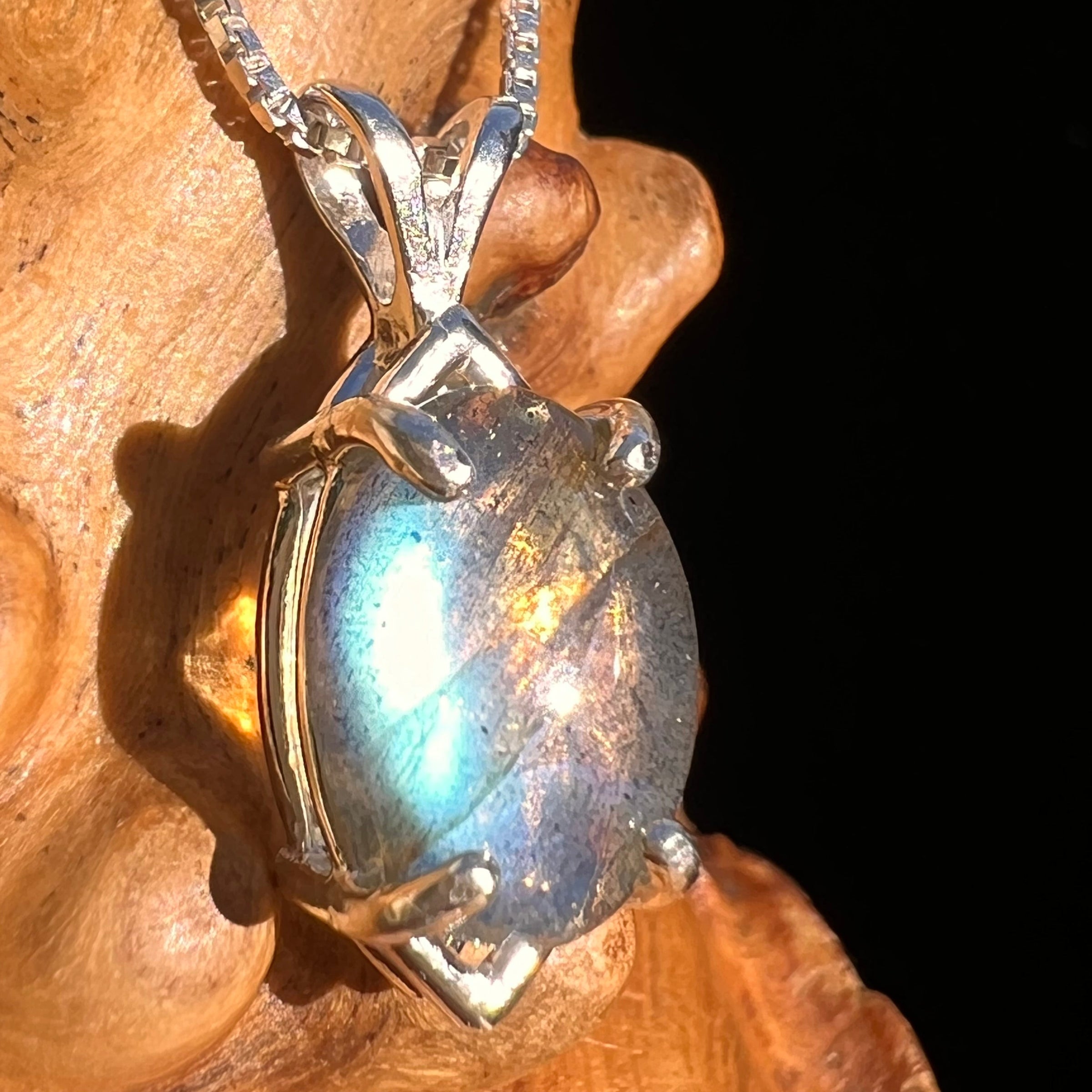 Labradorite Pendant Sterling Silver #6533