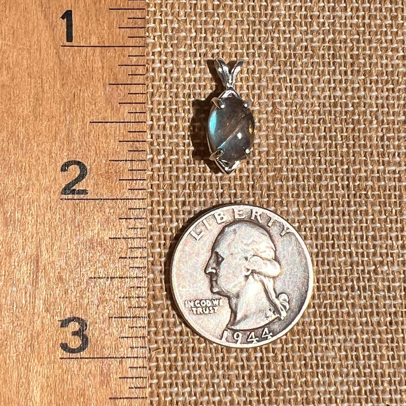 Labradorite Pendant Sterling Silver #6533