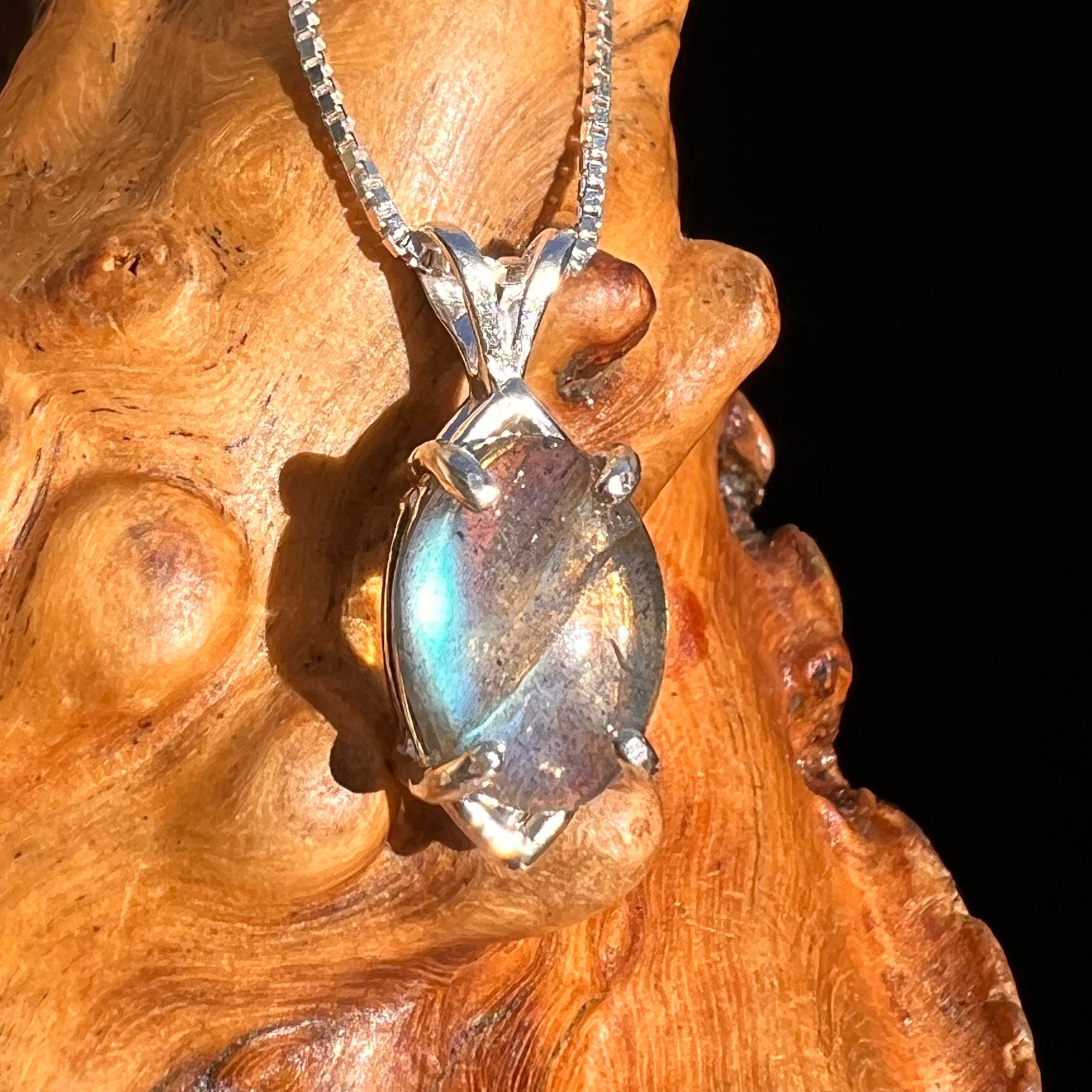 Labradorite Pendant Sterling Silver #6533