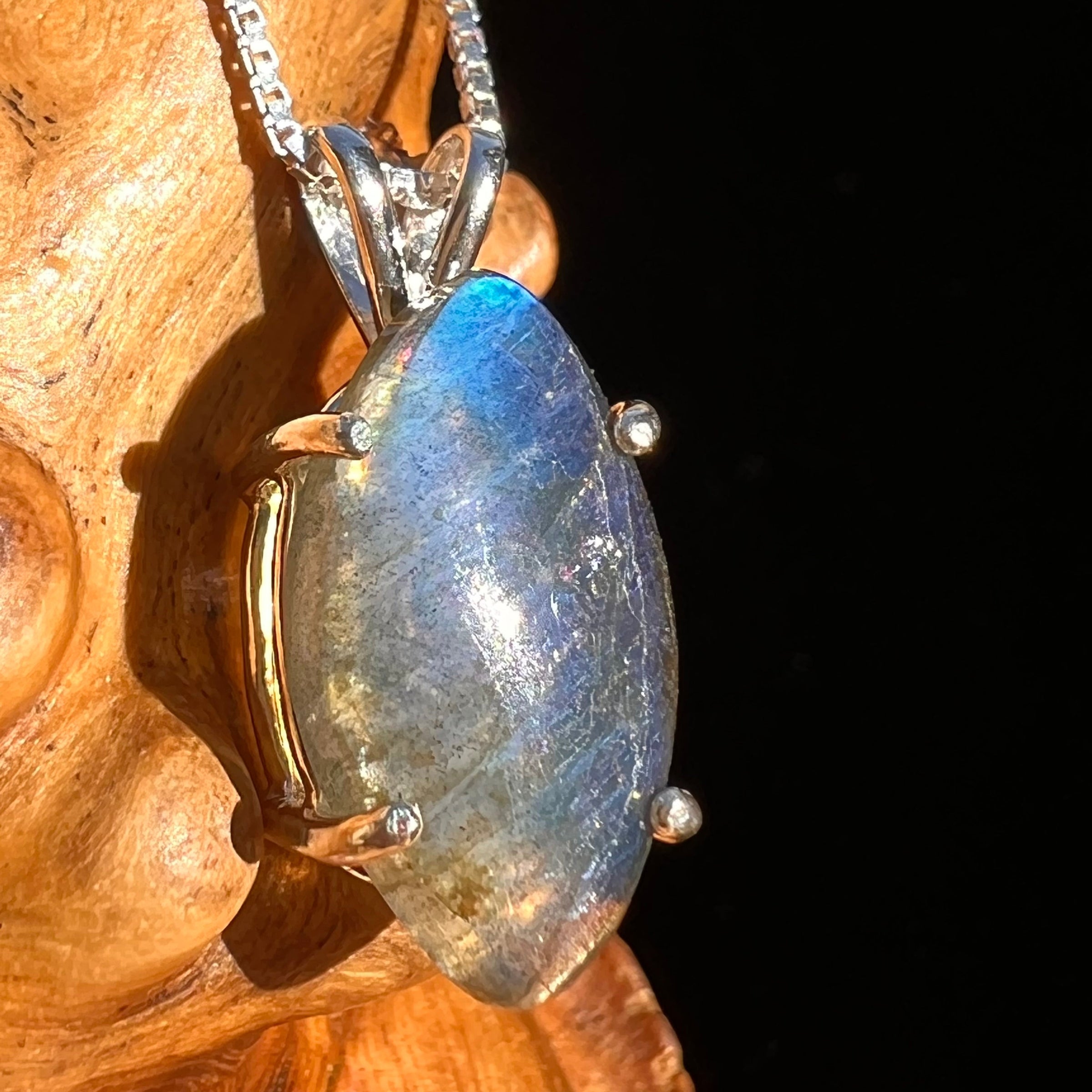 Labradorite Pendant Sterling Silver #6537