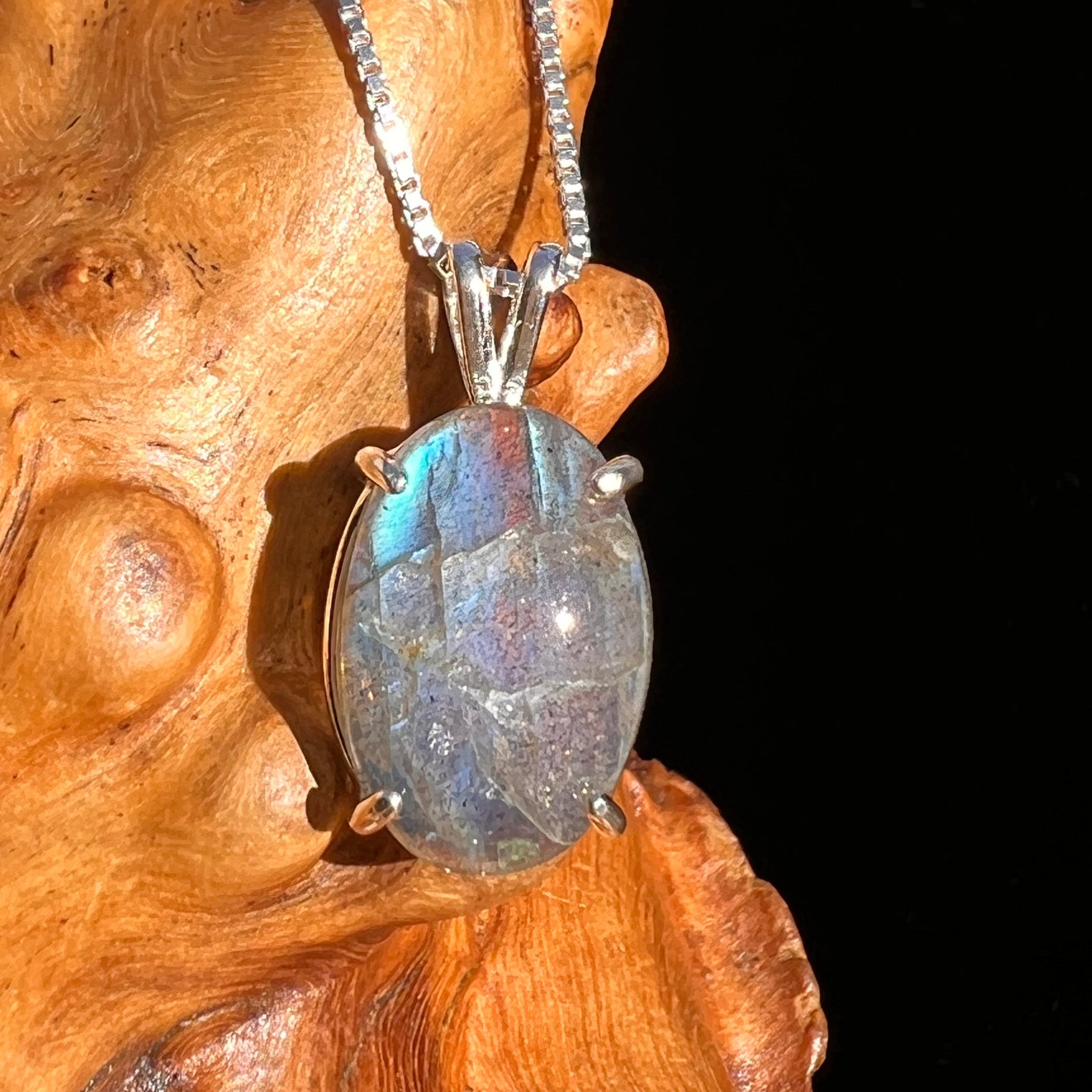 Labradorite Pendant Sterling Silver #6538