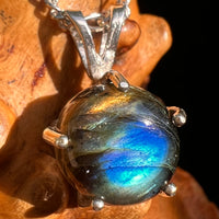 Labradorite Pendant Sterling Silver #8918-Moldavite Life