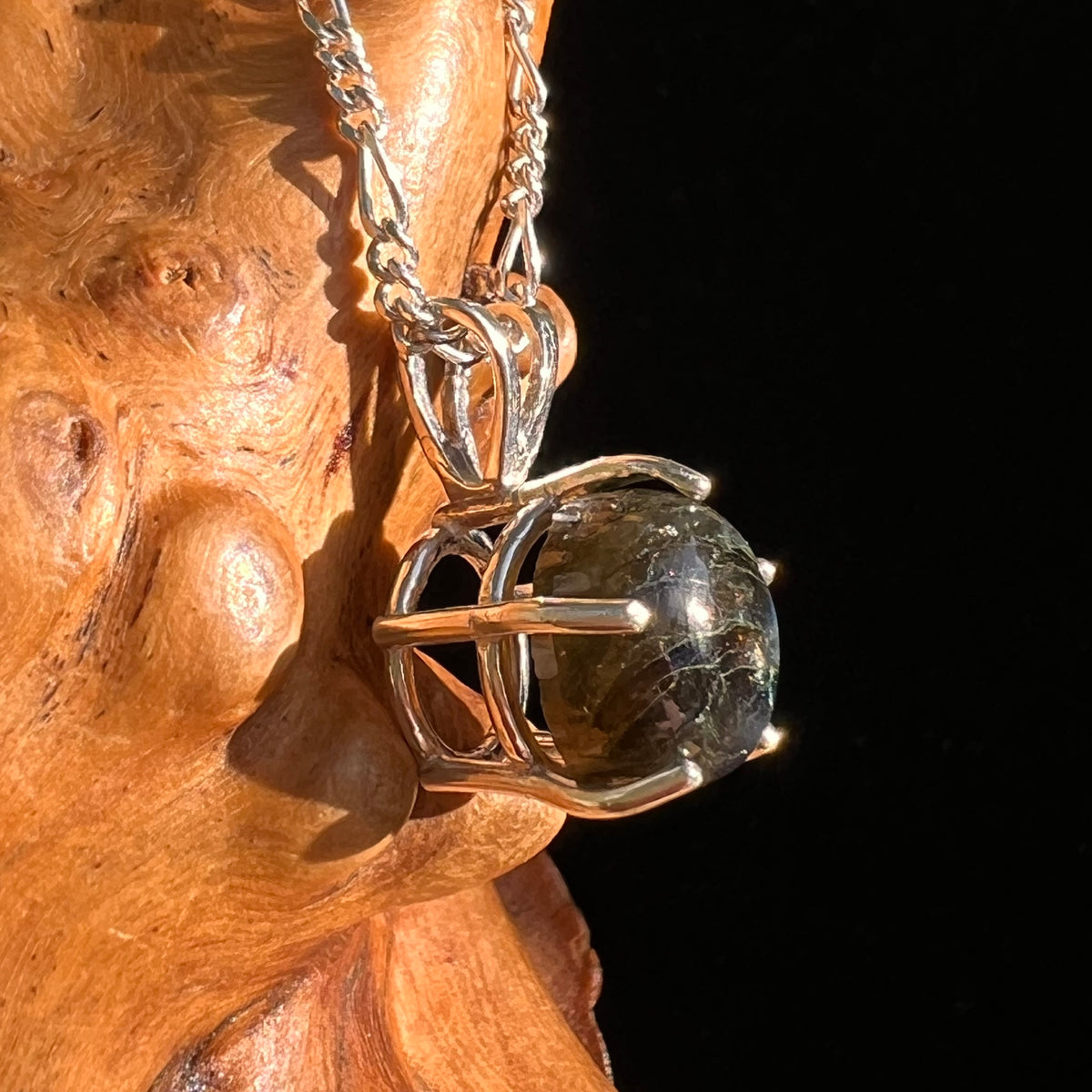 Labradorite Pendant Sterling Silver #8918-Moldavite Life