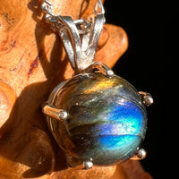 Labradorite Pendant Sterling Silver #8918-Moldavite Life