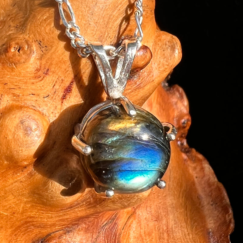 Labradorite Pendant Sterling Silver #8918-Moldavite Life