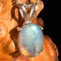 Labradorite Pendant Sterling Silver #8919-Moldavite Life