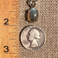 Labradorite Pendant Sterling Silver #8919-Moldavite Life