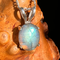 Labradorite Pendant Sterling Silver #8919-Moldavite Life