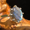 Labradorite Ring Sterling Silver Size 4.5 #5238-Moldavite Life