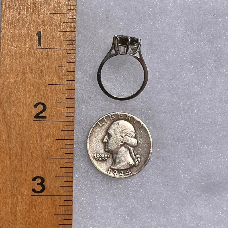 Labradorite Ring Sterling Silver Size 4.5 #5238-Moldavite Life