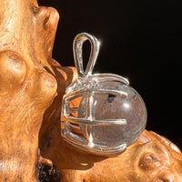 Labradorite Sphere Pendant Sterling Silver #5605-Moldavite Life