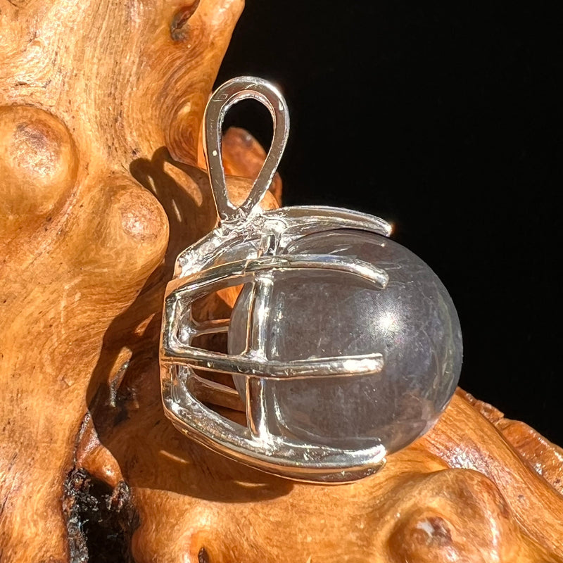 Labradorite Sphere Pendant Sterling Silver #5609-Moldavite Life