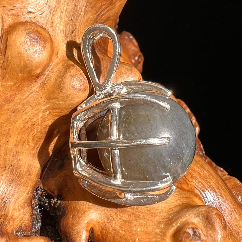 Labradorite Sphere Pendant Sterling Silver #5611-Moldavite Life