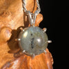 Labradorite Sphere Pendant Sterling Silver #5611-Moldavite Life