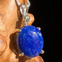 Lapis Lazuli & Moldavite Necklace Sterling Silver #6469