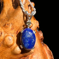 Lapis Lazuli & Moldavite Pendant Sterling Silver #8552-Moldavite Life