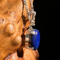Lapis Lazuli & Moldavite Pendant Sterling Silver #8553-Moldavite Life