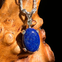 Lapis Lazuli & Moldavite Pendant Sterling Silver #8554-Moldavite Life