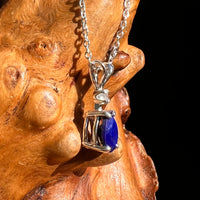 Lapis Lazuli & Phenakite Necklace Sterling Silver #8557-Moldavite Life