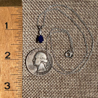 Lapis Lazuli & Phenakite Necklace Sterling Silver #8557-Moldavite Life