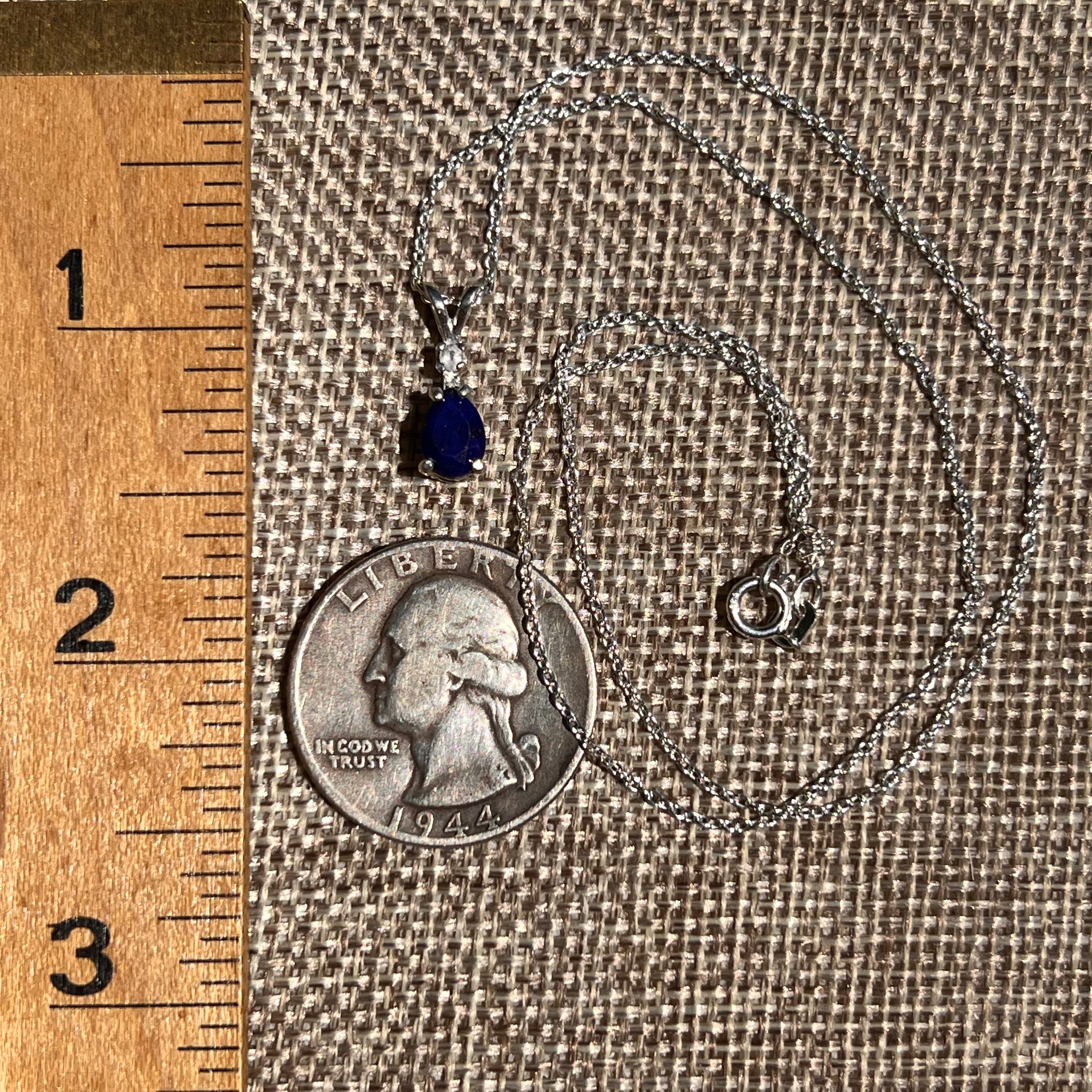 Lapis Lazuli & Phenakite Necklace Sterling Silver #8557-Moldavite Life