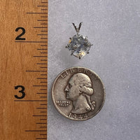 Large Phenacite Gem Pendant Sterling Silver #5284A-Moldavite Life