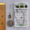 Lemon Quartz & Moldavite Necklace Sterling Silver #6262-Moldavite Life