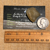 Libyan Desert Glass 12.7 grams #504-Moldavite Life