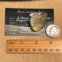Libyan Desert Glass 13.5 grams #519-Moldavite Life