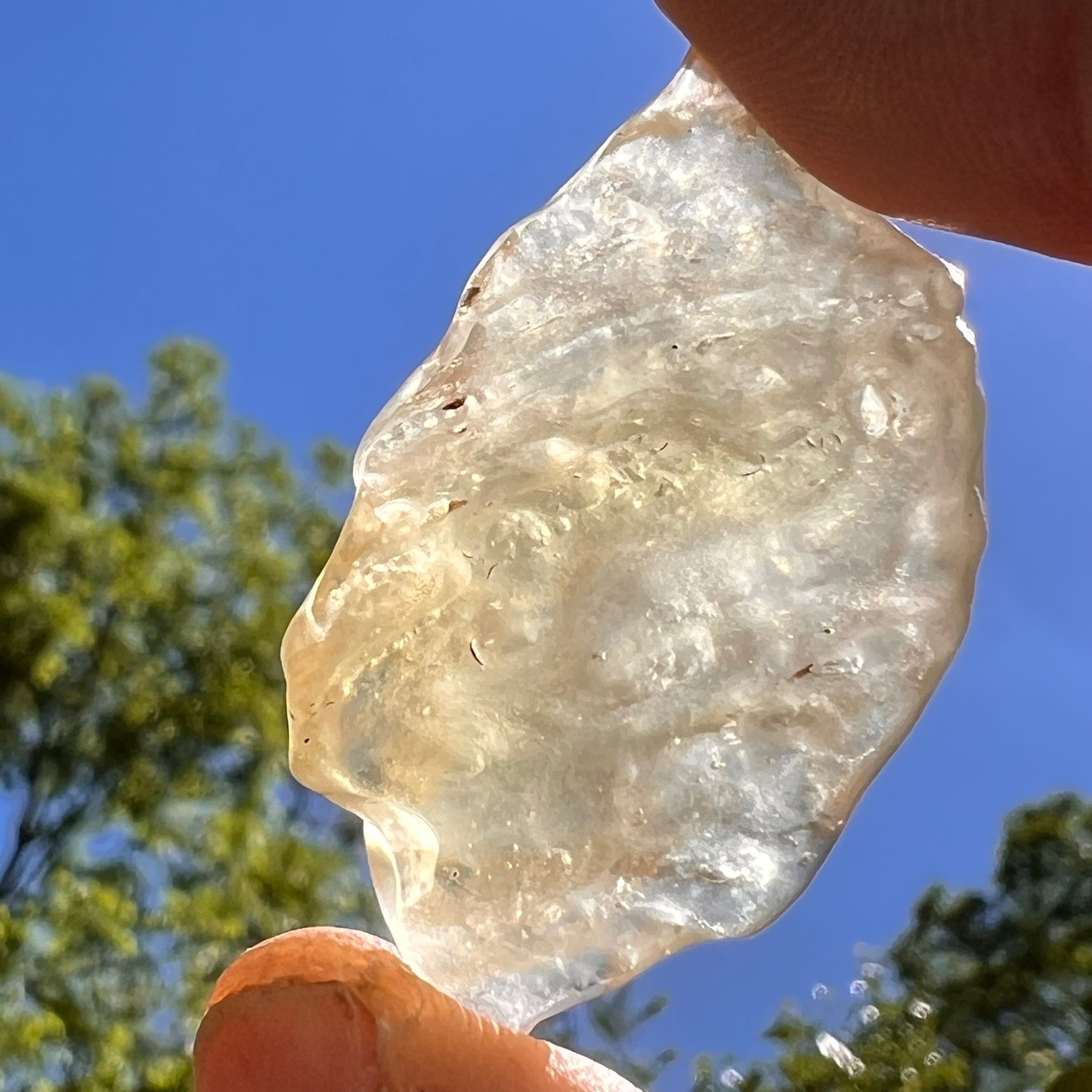 Libyan Desert Glass 13.9 grams #508-Moldavite Life
