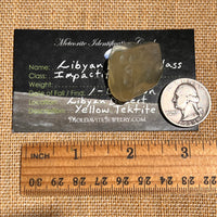 Libyan Desert Glass 14.8 grams #516-Moldavite Life